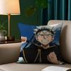 Hot Anime Cartoon Black Clover Pillow Case Custom Printed Brushed Fleece Pillow, Baby Skin-Touch, Eco-Friendly Dye-Sublimation C