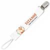 Planetee Pacifier Clip for Name SUZANNE Cunning Like Mama Fox | Pacifier Clip Baby Shower Gift