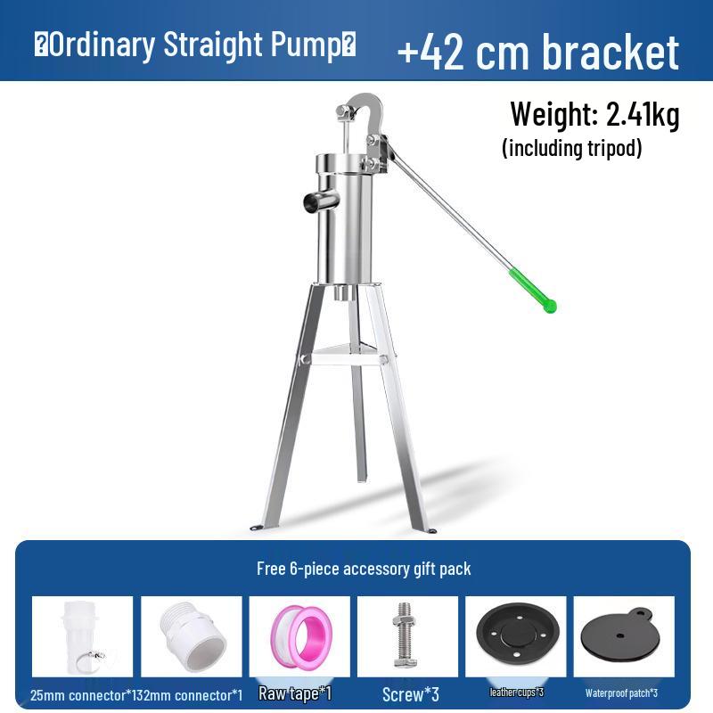 Landelijk Ouderwets Gietijzeren Handbediende Roestvrijstalen Putpomp