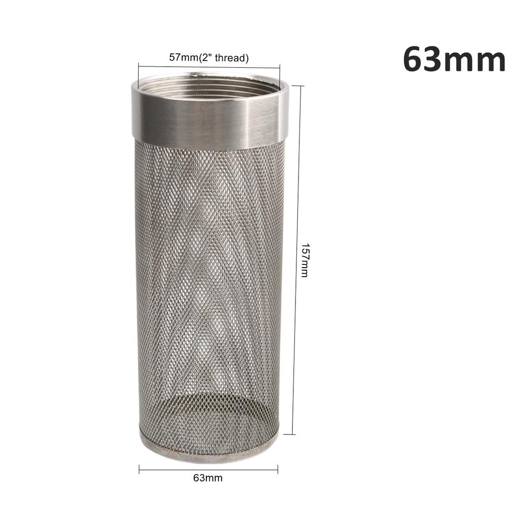 20/25/32/40/50/63mm 304 Stainless Steel Filter Screen Garden Agriculture Irrigation Pump Filter Aquarium Water Pipe Tube Filter