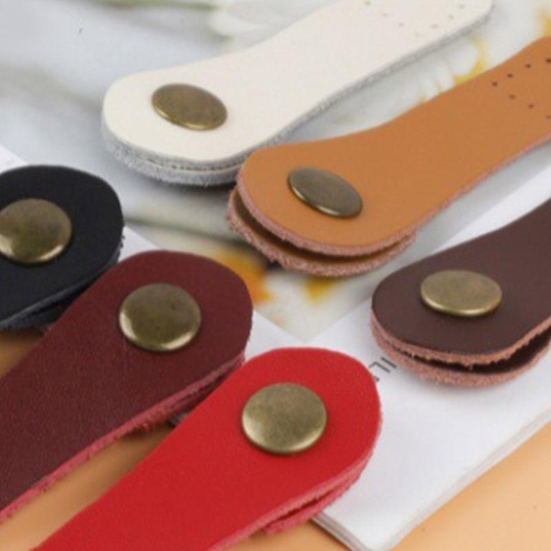Klamry do torby Praktyczne skórzane zapięcie do torby z otworami do szycia Ręcznie robione guziki-zatrzaski Klamra do portmonetki Akcesoria do torebek DIY