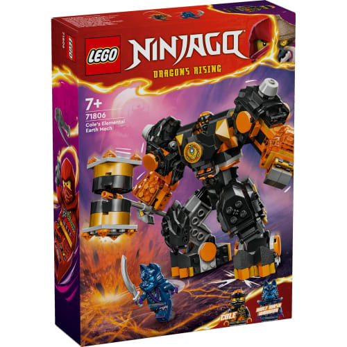 LEGO Ninjago Cole's Element Power Mecha Suit Toy Present Birthday Block Christmas Boys Girls Children 7 Years Old 8 Years Old 9 Years Old Elementary S