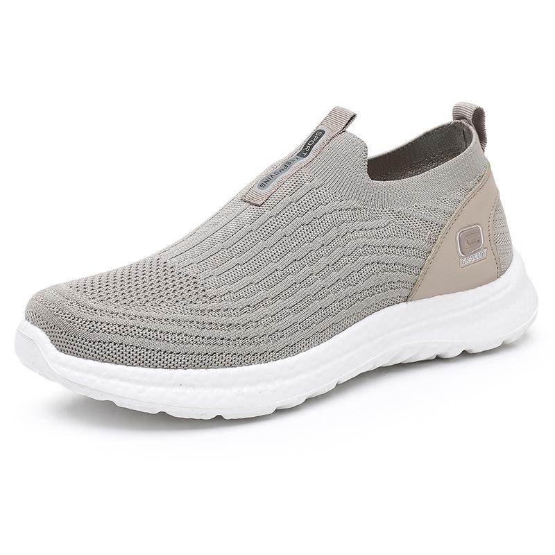 

Мужская обувь 2025 весна новая мягкая подошва повседневная износостойкая однопедальная дышащая нескользящая ленивая обувь обувь для папы 44 хаки