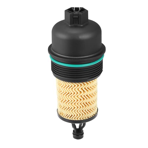 Partuto Oil Engine Filter Housing Cap Cover No. 311401 - Plastic, Black, with Oil Filter for Maserati Ghibli 2014-2019 - 1pc