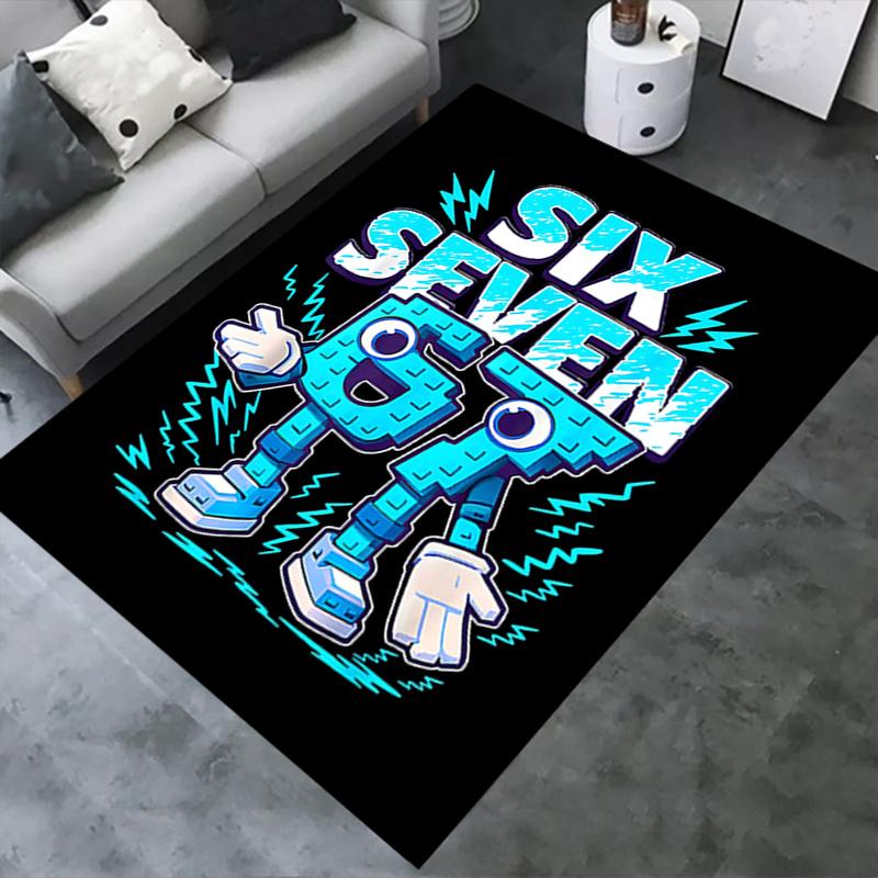 Chair Mat with 67" Robot Design: Office Carpet for Home Decor, Sofa Rug, Gift Idea, Suitable for Bedroom, Living Room, and Various Rooms
