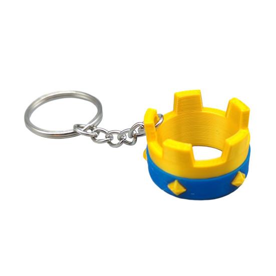 

Ключниця-Корона для Любителів Гри Royale 3D-друкована Підвіска-Корона на Рюкзак Ключниця для Геймерів Аксесуар для Фанатів Колекціонерів S синій