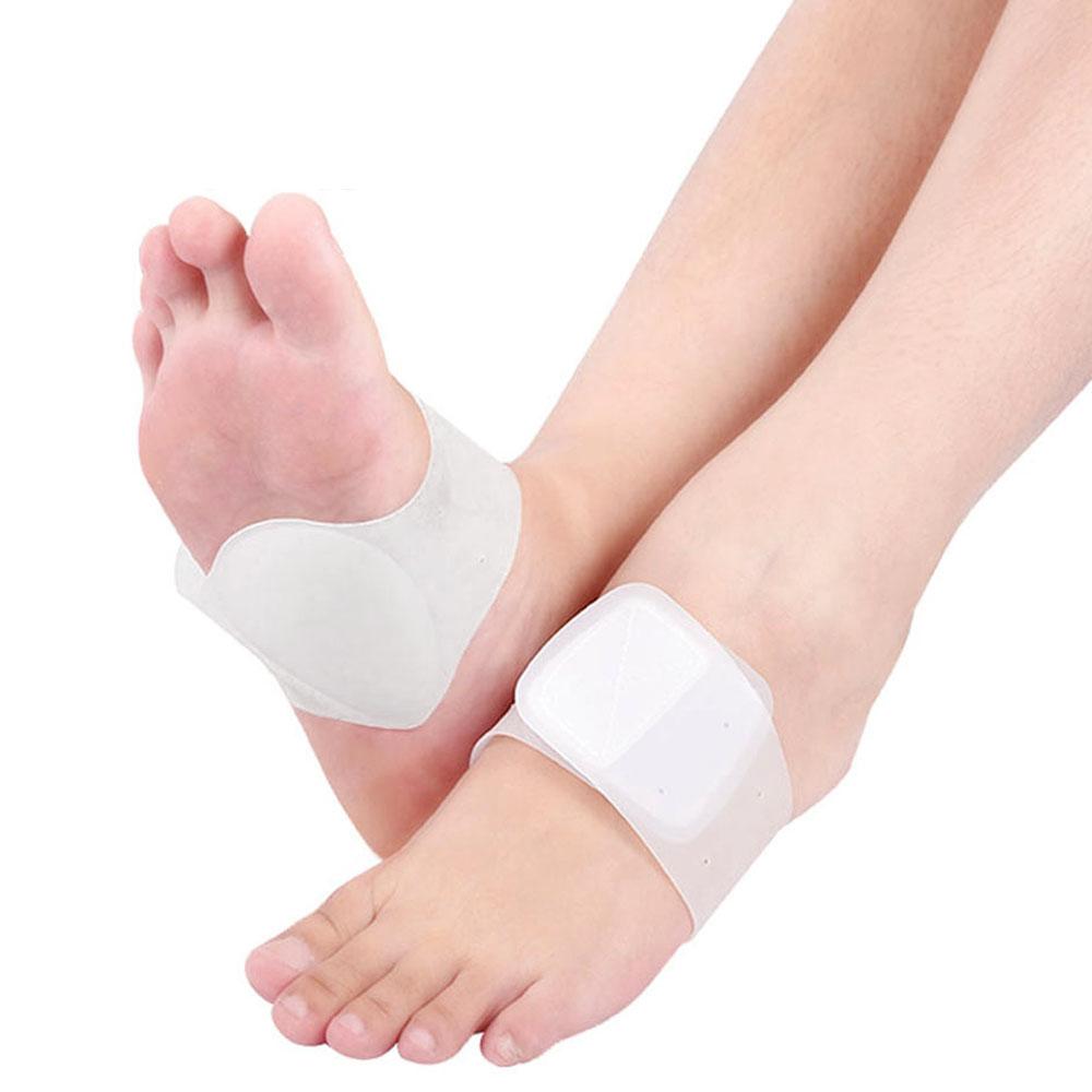 Tcare 1 Paar Fußgewölbe-Stützbandage - Rutschfeste Sohle Fußgewölbestütze Plantarfasziitis Fersenschmerzhilfe Fußpflege Stoßdämpfendes Kissen