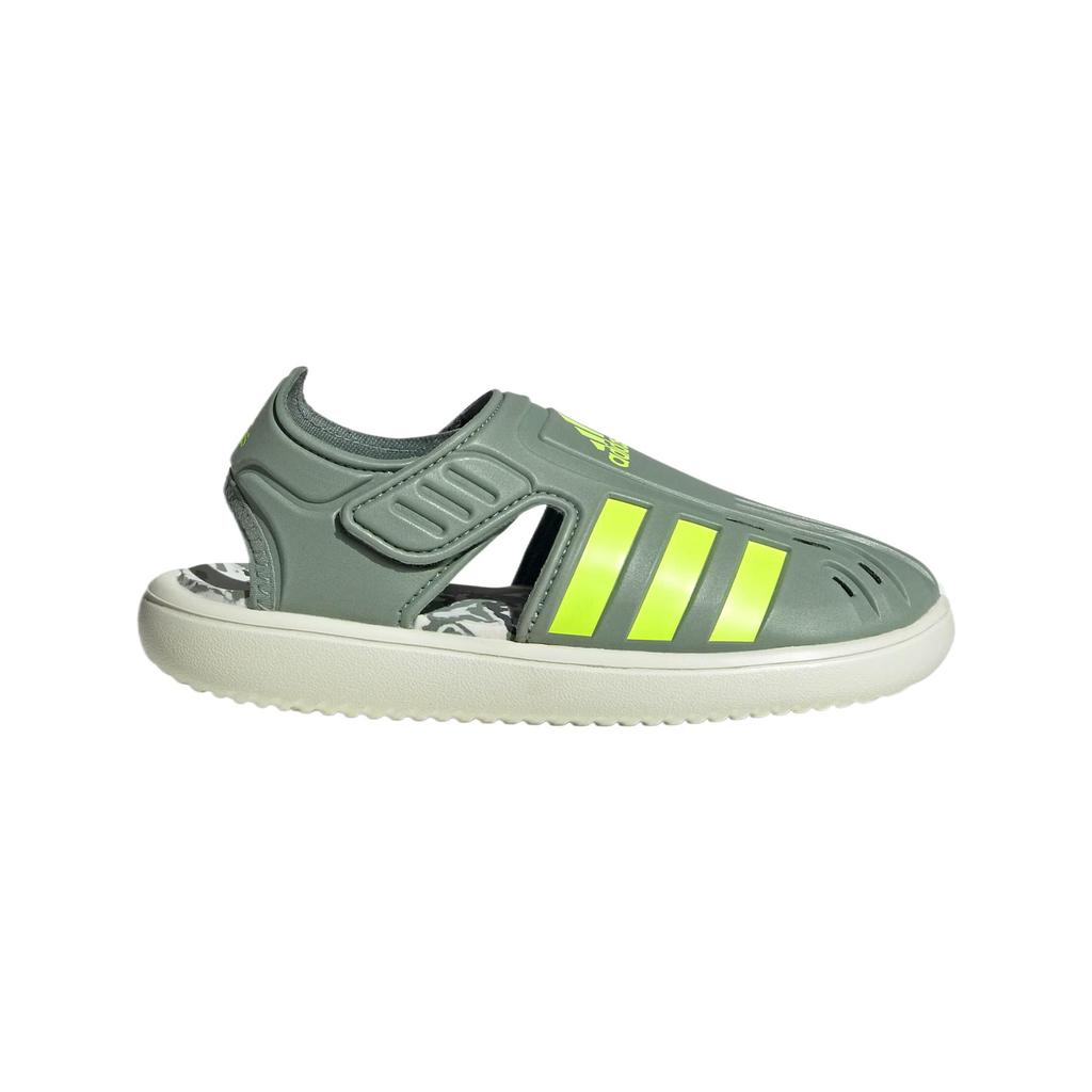 Adidas Water Sandal PVC Fabric Comfortable Stylish Aesthetic Simple Low Top Kids Sandals Kids Sandals Silver-Grey Bright-Lemon-Yellow Ivy-Green JH9502