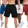 Men's Quick-Dry Sports Running Shorts, Casual American Style, Solid Color, Five-Point Basketball Pants