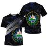 El Salvador Vlag Voetbalshirt T-shirts Zomer Sport Sneldrogend Ronde Hals Trendy Casual Voetbalshirt 3D Geprint Herenkleding