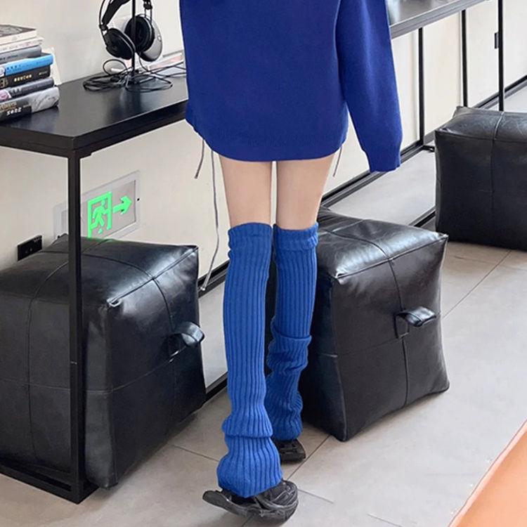 Ballettstil Herbst Überknie-Stulpen Japanischer JK Preppy Stil Herbst Winter Warme Slouch-Socken Damen