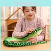 Realistic Large Snake Plush Toy For Kids Soft And Cuddly 120cm Pp Cotton Stuffed Animal