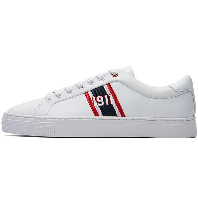 Fila Heritage-FHT Fabric Top Layer Cowhide Comfortable Versatile Low-Top Sneakers Men Sneakers White F12M134350FWT