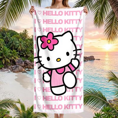 Large Beach Towel Quick Dry Absorbent Towel For Beach IndoorHello Kitty