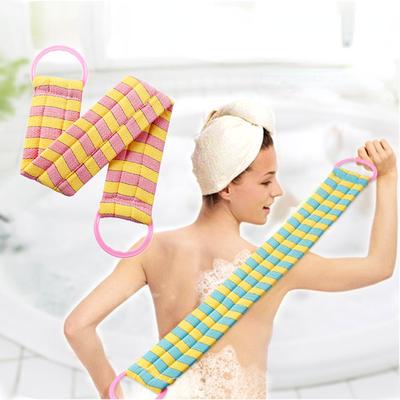 Exfoliating Bath Towel for Men and Women, Long Strip Design for Back Scrubbing and Super Strong Cleaning Power