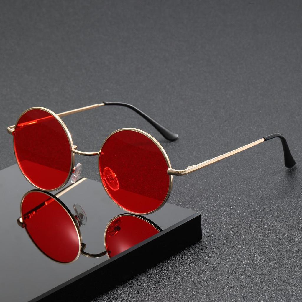 25 Slimming Small Round Trendy Retro Prince Anti-UV Sunglasses
