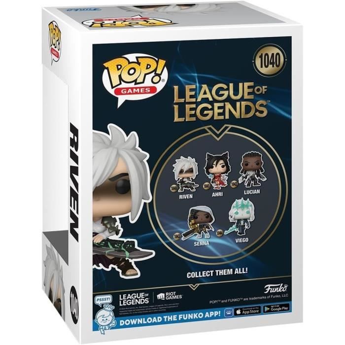 Figurki Funko Pop! - League of Legends - Riven - 9 cm - Winyl - Opakowanie pudełko-okienko