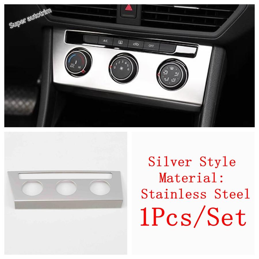 For Volkswagen Jetta Mk7 - Car ABS Accessories Central Control AC Air Conditioning Panel Decoration Frame Cover Trim