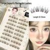 Adhesive-Free Qingqiu Tuoshan Fox Eyelashes: Thick, Natural Black-Brown Chinese Style