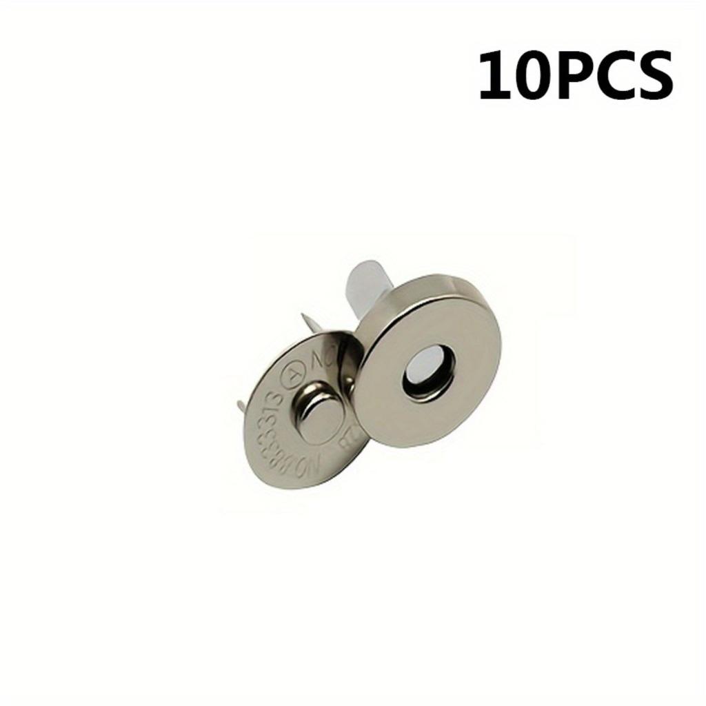 10 Sets Magnetic Snap 18mm Fastener Buckle Wallet Magnet Buckles Set, For Sewing, Crafts, Purses, Bags, Clothes