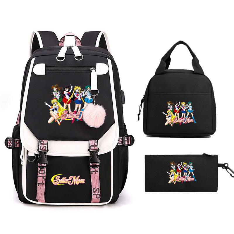 Sailor Moon Cartoon Elementary School Bag Lightweight Junior High School Backpack Women's Large Capacity Travel Bag