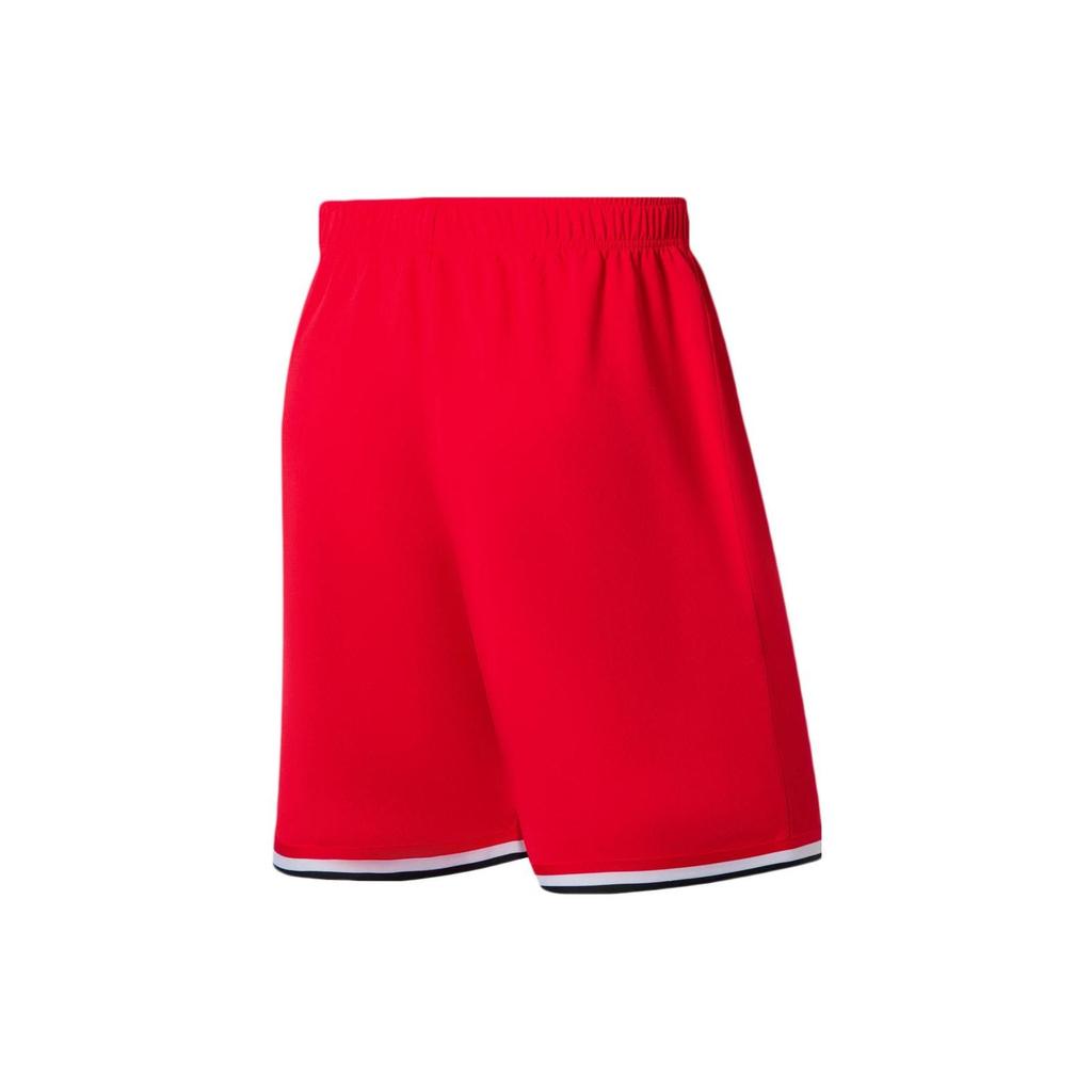 Li Ning Logo Printed Striped Round Neck Vest And Shorts Basketball Set Men Sportswear AATS003-2