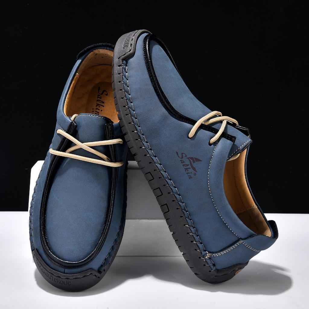 Unisex Schuhe Handgefertigte Lässige Lederschuhe Herren Komfort Fahrschuhe Weiche Leder Slipper Herrenschuhe Mokassins Damenschuhe