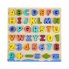 Wooden Alphabet Number Puzzle Kids Learning Board,Colorful,Educational Letter and for
