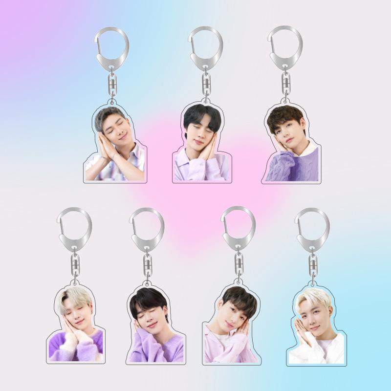 

7 шт. Брелоки BTS, Подвески для сумок, Декоративные подвески для одежды 7pcs