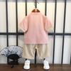 Boys Hanbok Tang Suit Summer Short-sleeved Kids Education Clothing Cotton Silk Set Baby Chinese Style Tide Breathable Casual Outfit