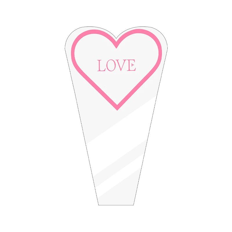 Transparent Rose Packaging Bags Flower Bouquet Plastic Bag Bouquet Wrapping Paper One Straight Bag Flower Packagin