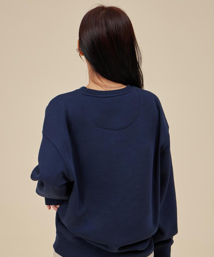 ASTRAL PROJECTION Basic Loose Fit Sweatshirt_Navy