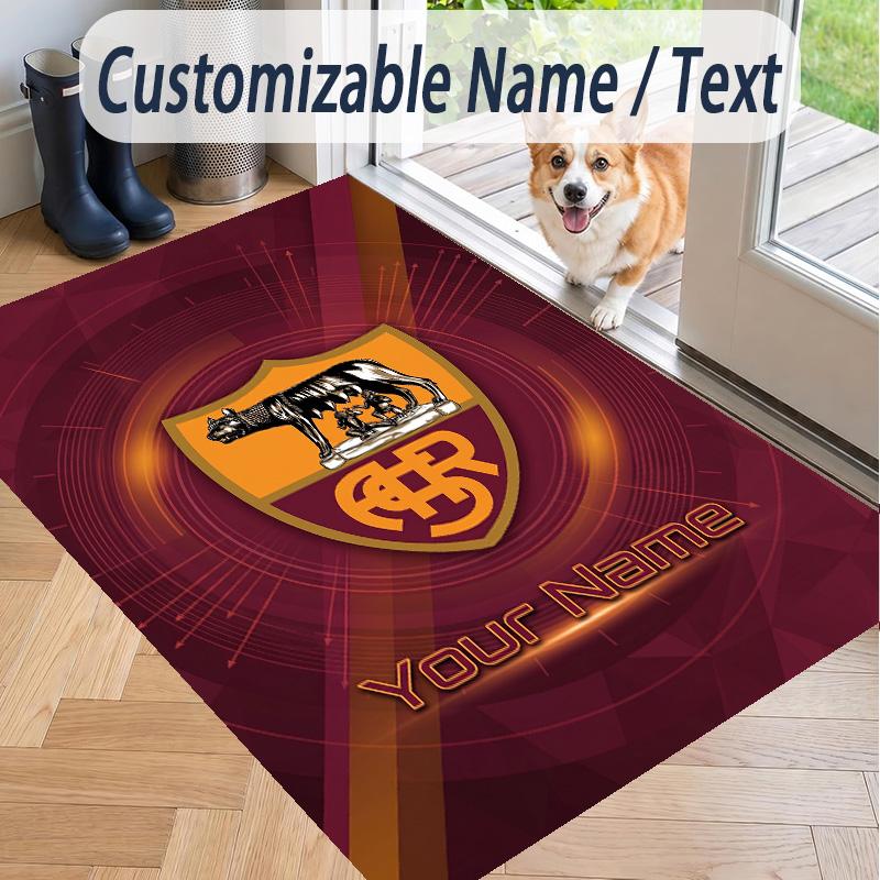 Custom Text Printed Rug AS Roma Non Slip Floor Carpet For Home Room Decor