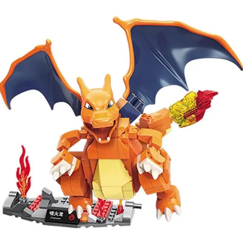Building Blocks Pikachu Cartoon Bulbasaur Toy Children's Assembled Model Pet Elf Kid Children Gift Compatible With Lego
