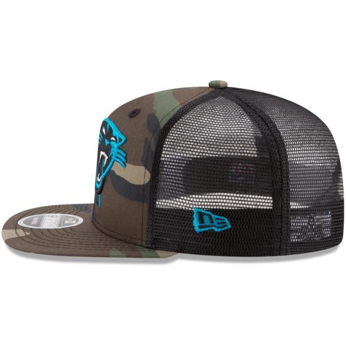 Czapka 9FIFTY - New Era - Carolina Panthers kamuflaż drewniany - Siatka Trucker - Rozmiar uniwersalny - Odzież sportowa