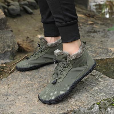Large Size Hiking Shoes Men's High-top Cotton Shoes Hiking Shoes Velvet Warm Snow Boots Male Manufacturer