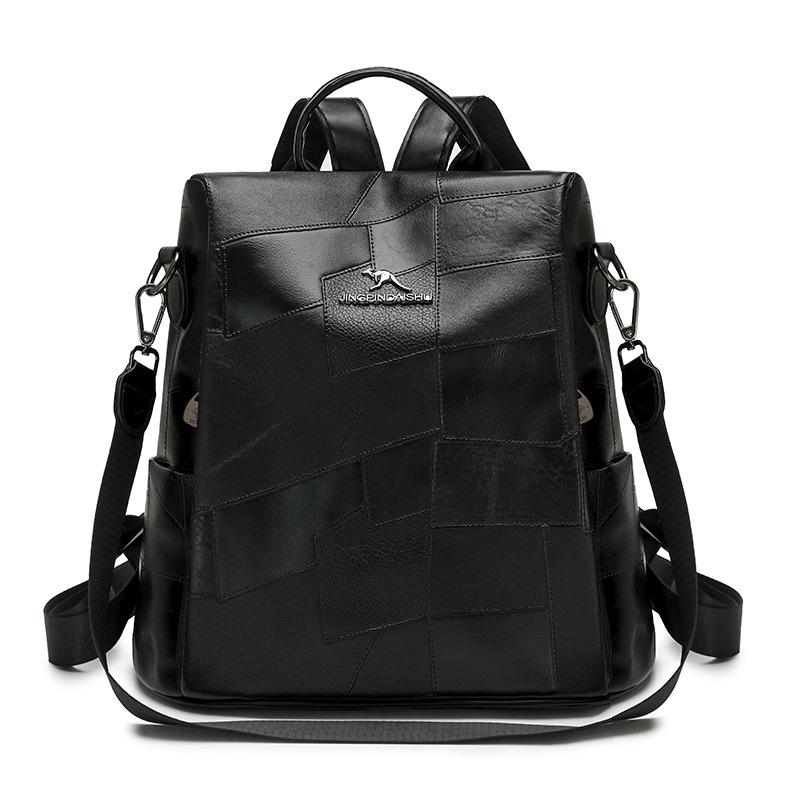 Винтажный женский рюкзак из ПУ большой вместимости, многофункциональная сумка через плечо, дорожный рюкзак