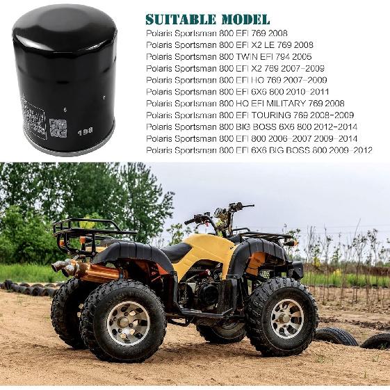 Oil Filter 2540086 2540122 For Polaris Ranger 700-900, RZR 800-900, Sportsman 600-800, General 1000