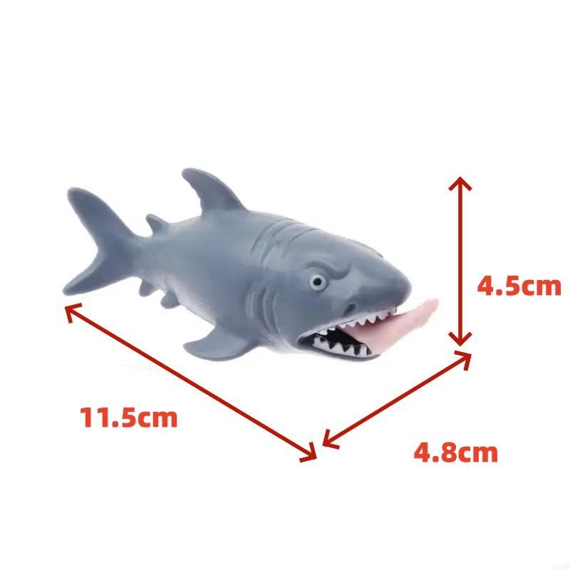 Funny Man Eating Shark Squeezing Novel and Interesting Toys Scary Animals Pranks Humor Easy Stress Relief Stress Resistant Toys