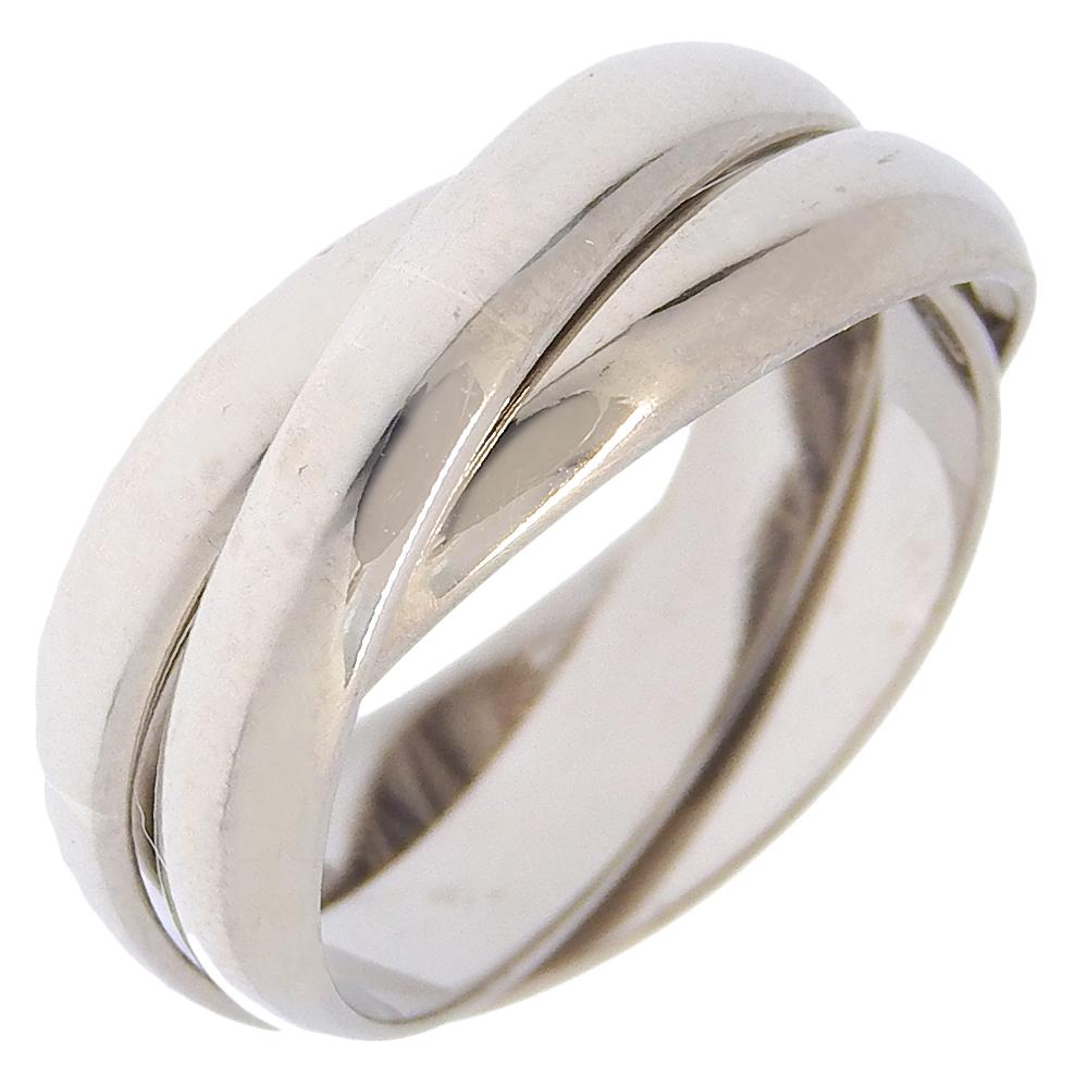 

CARTIER Trinity Ring K18 white gold #4.9(US Size) 7.3g Women Used