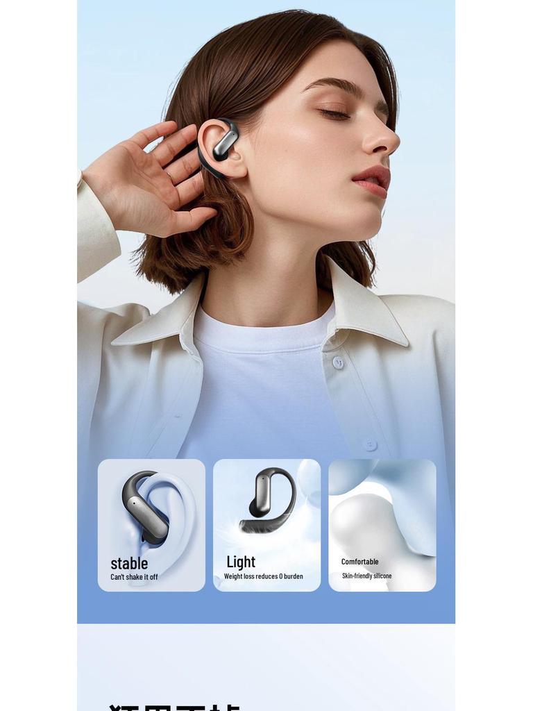 M118 Smart AI Translation Bluetooth Earphones with High-Quality Sound, Long Battery Life, Power Display & Ear Hook Design