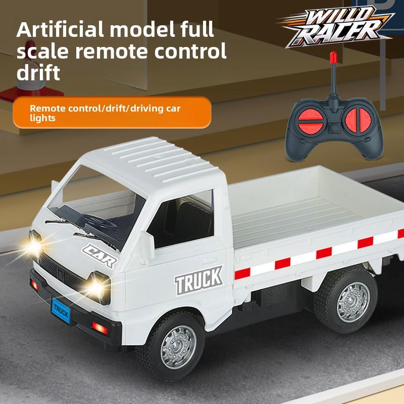 1:16 Scale Drift Rc Truck 4Wd High-Speed Remote Control Car Toys With Led Lights All-Terrain Tires Realistic Model Toy For Boys