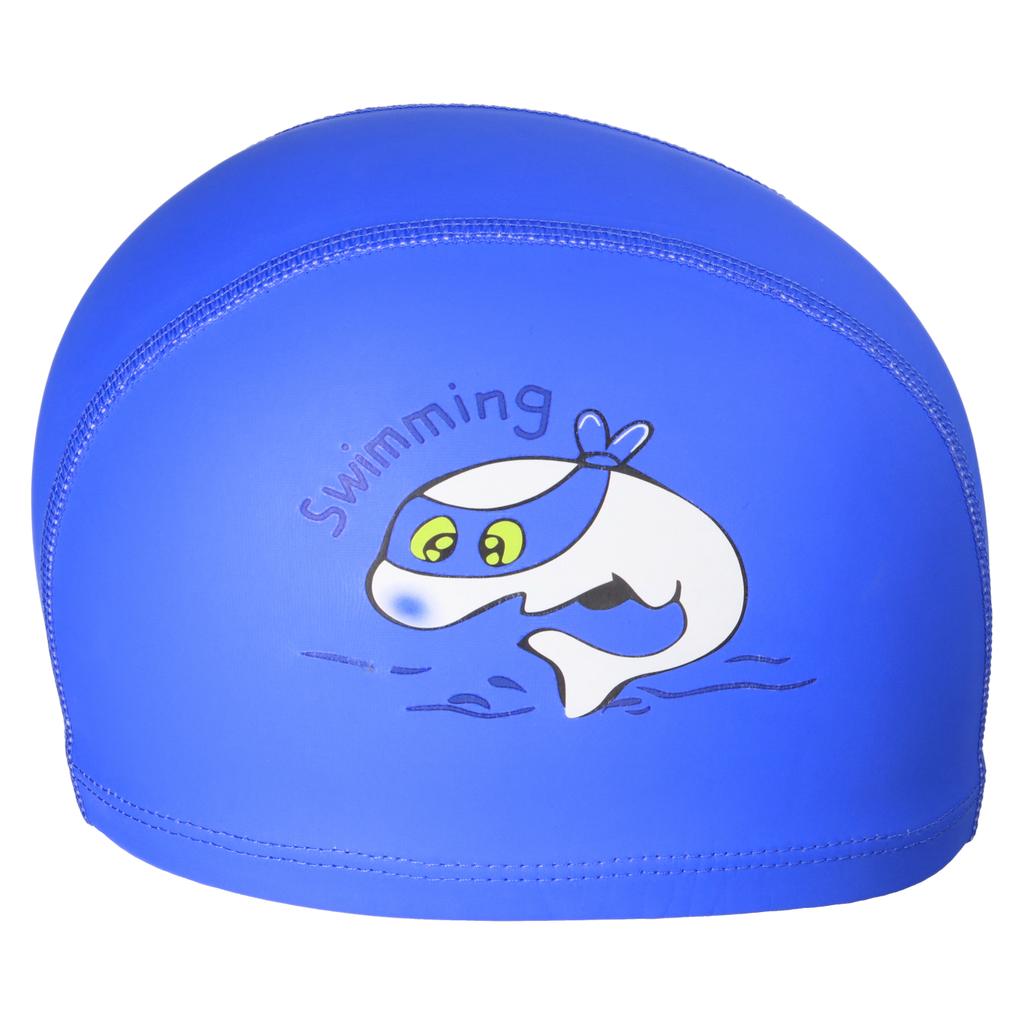 Aqua-Sport Czepek Pu Junior Dolphin Swim Cap Navy As95070