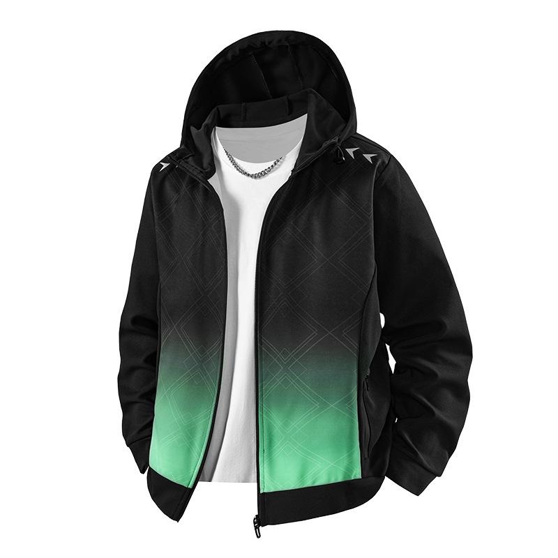 Autumn and Winter New Sports Men's Running Quick-drying Clothes Jacket Cycling Training Clothes Fitness Clothes Outdoor Mountaineering