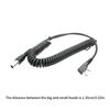 Upgrades 2 Pin To 5 Pin Coil Cord Cable Two Way Radio Cable Plastic Retractable Coil Cable for Various Radios Earphone
