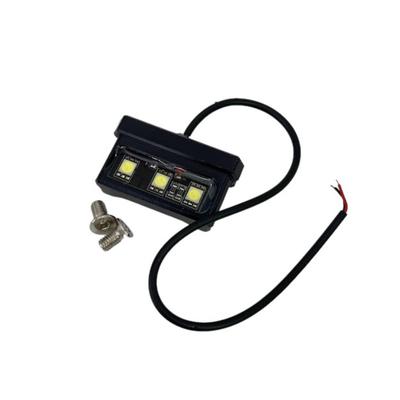 Lunali License Plate Light, LED License Lamp, License Plate Light, Small, Universal, Black, Plate Light, Number Light