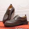 2025 direct supply business dress platform leather shoes leather breathable wedding groom shoes handmade casual men's shoes trend