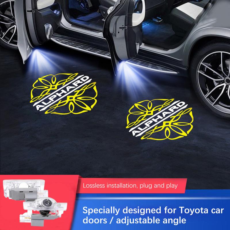 Led Car Door Light Luces Projector For TOYOTA Alphard 2011-2024 Vellfire 20/30 Series Decoration Styling Modification Accessorie