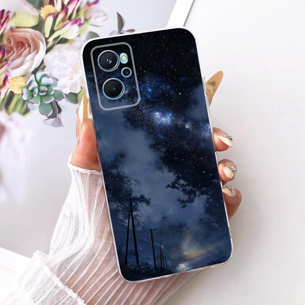 For Realme 9i 4G Case RMX3491 Transparent Cute Cat Fashion Butterfly Funny Painted Casing For Real me 9i 4G Cover