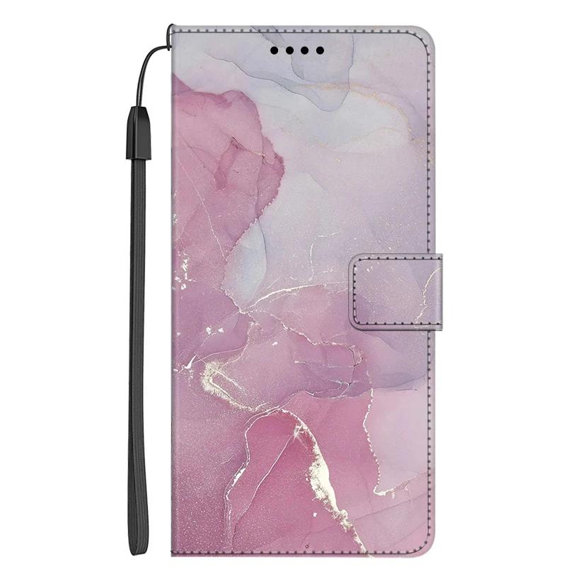 Leather Case For Samsung A17 Marble Color Wallet Phone Case for Funda Samsung Galaxy A17 5G Stand Book Flip Cover Full Protector